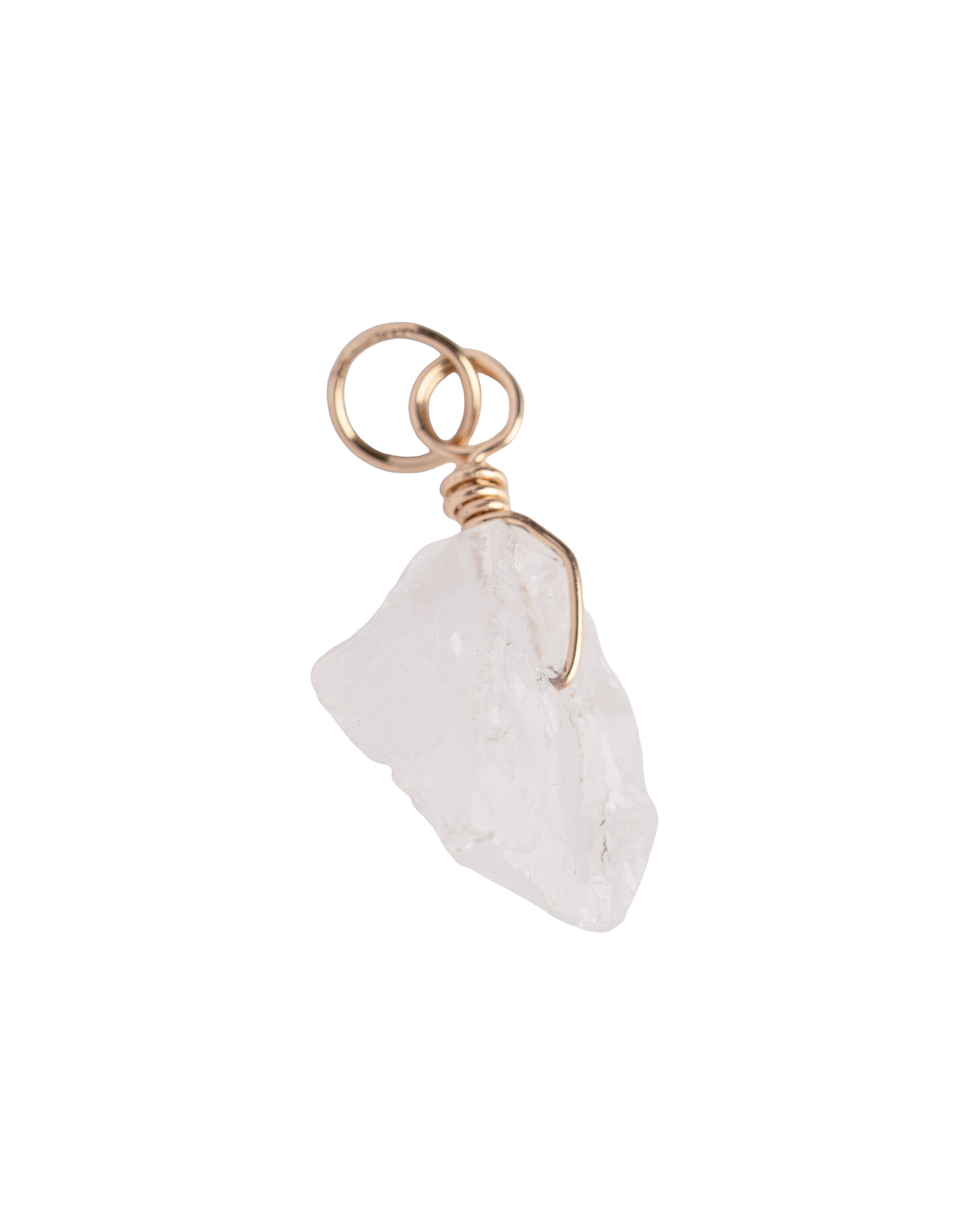 Raw Clear Quartz Charm #1