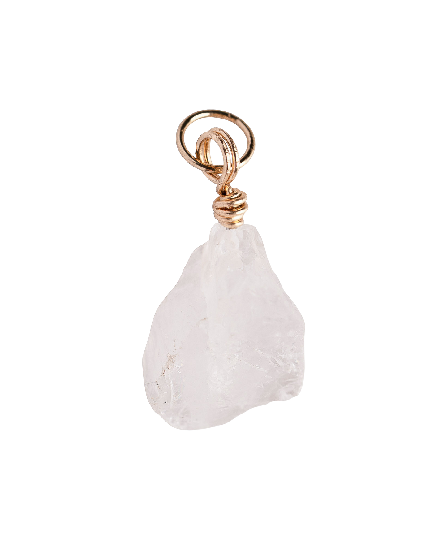 Raw Clear Quartz Charm #1