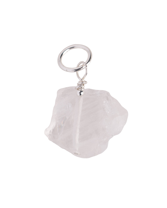 Raw Clear Quartz Charm #2